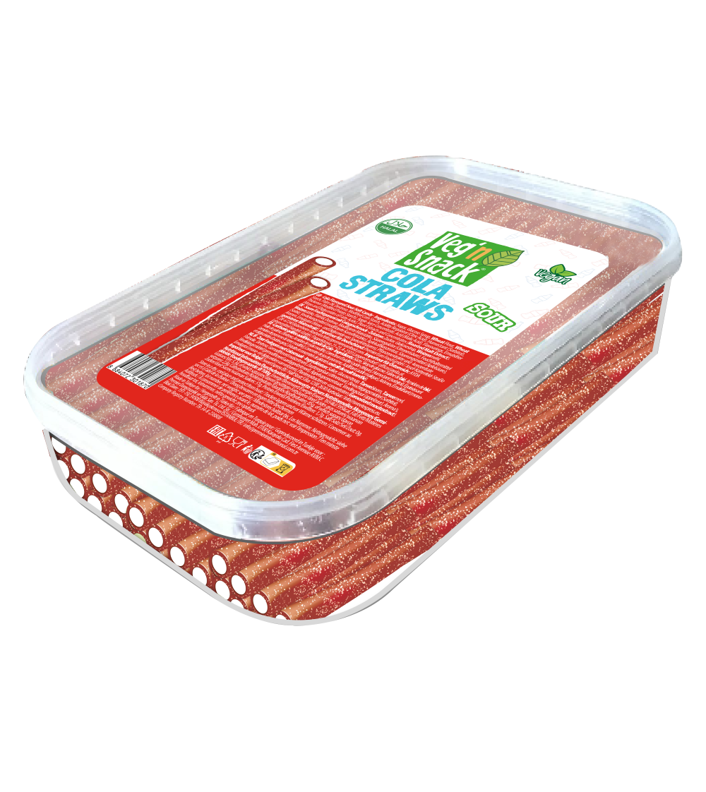 Veg'n Snack Cola Sour Straws 200G