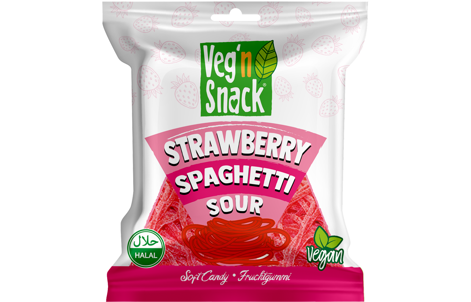 Veg'n Snack Strawberry Spaghetti 80G