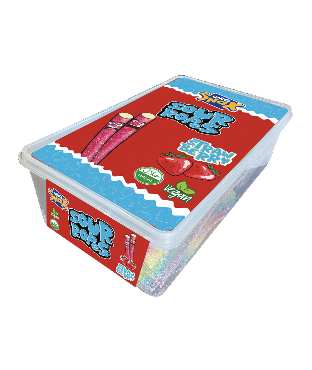 Uniq Snax Strawberry Sour Ropes 1200-1500G